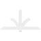 Ekena Millwork Redmond Architectural Grade PVC Gable Bracket, 60"W x 30"H x 2"D x 4"F, 12/12 Pitch GBP060X30X0204RED00 - alternate 4